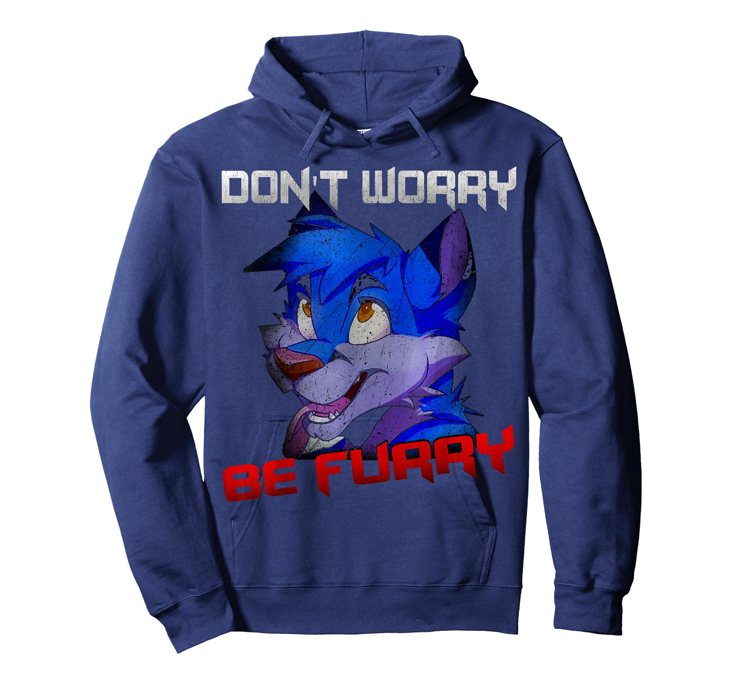 PeeKay Shirt Apparel - Furry Don't Worry Be Furry Funny Wolf T-Shirt