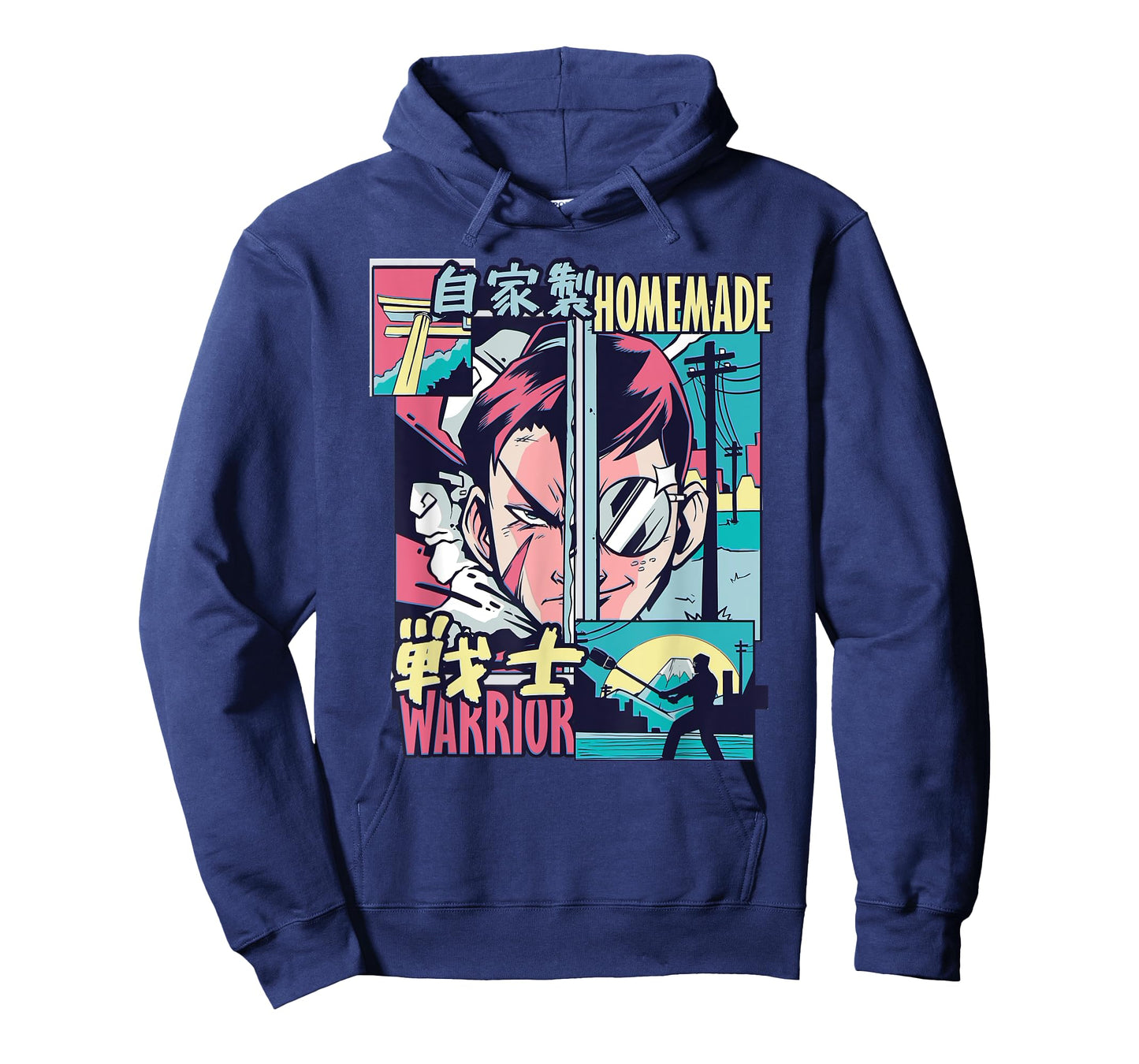 Homemade Warrior โ Retro Manga Samurai Aesthetic T-Shirt