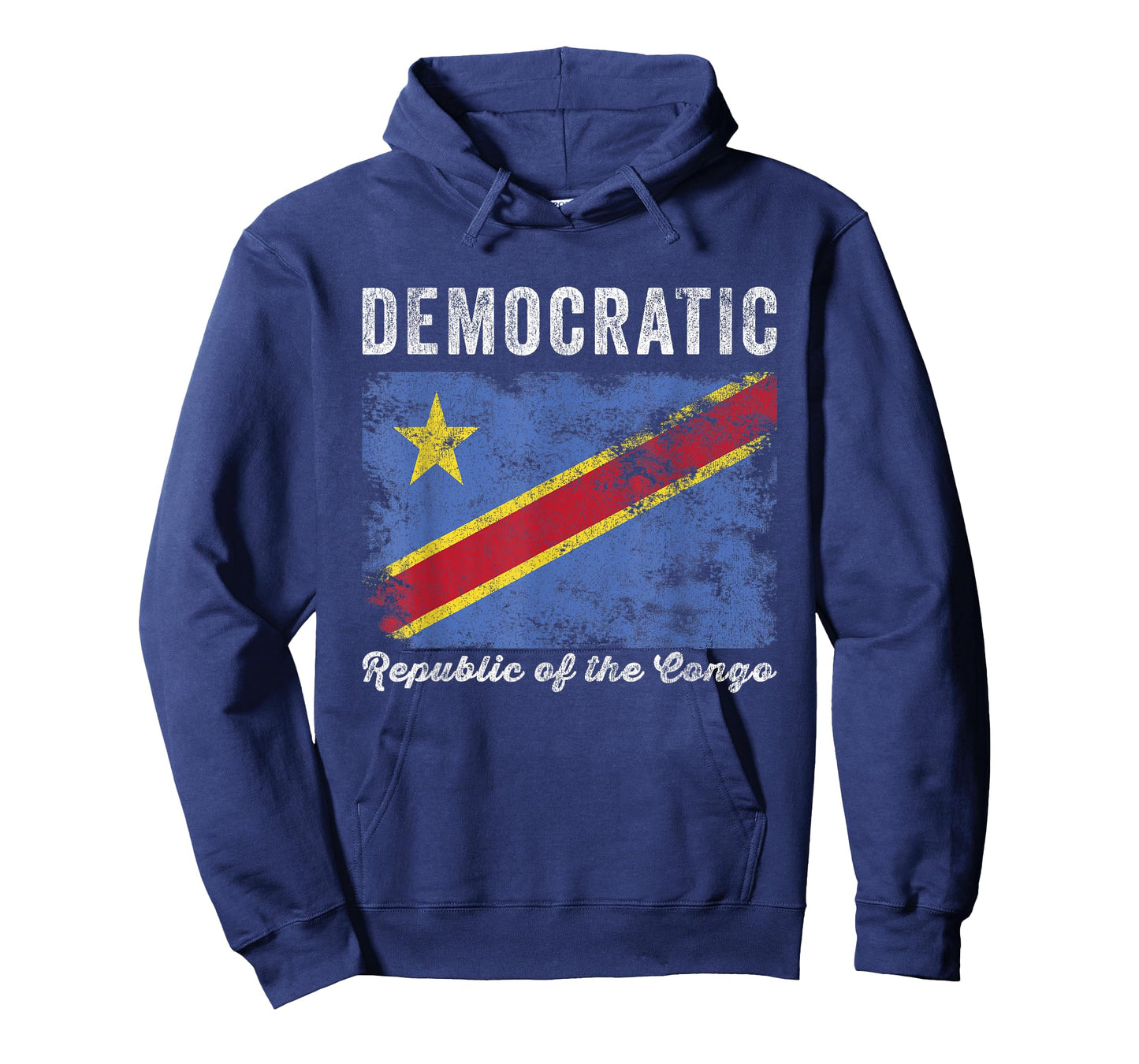 Democratic Republic of the Congo Flag Distressed T-Shirt