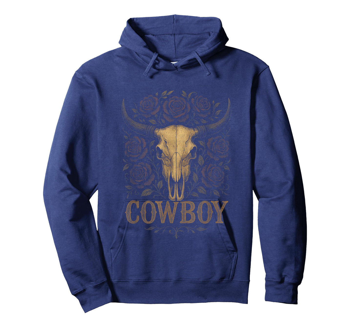Cowboy - Skull Rodeo Western Vintage T-Shirt
