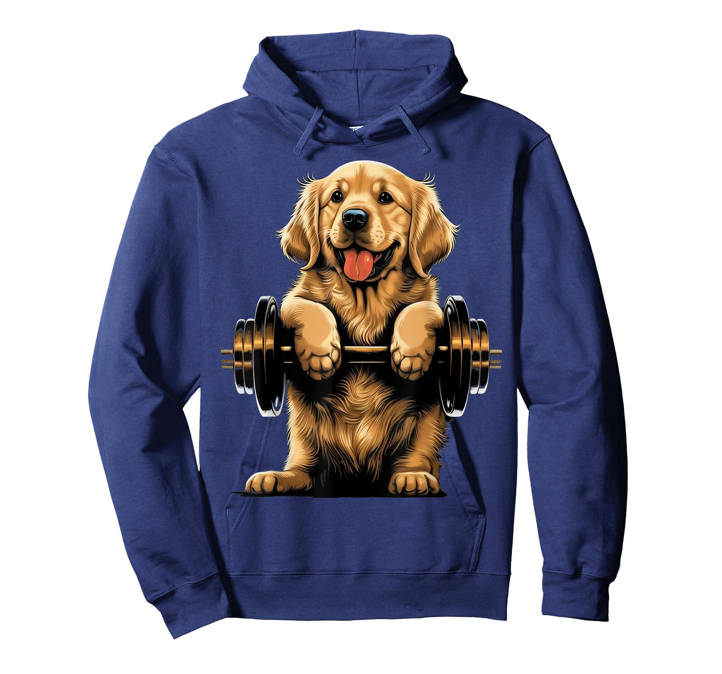 Goldie Weightlifting Dog Funny Fitness Gym Golden Retriever Men Women Kids T-Shirt