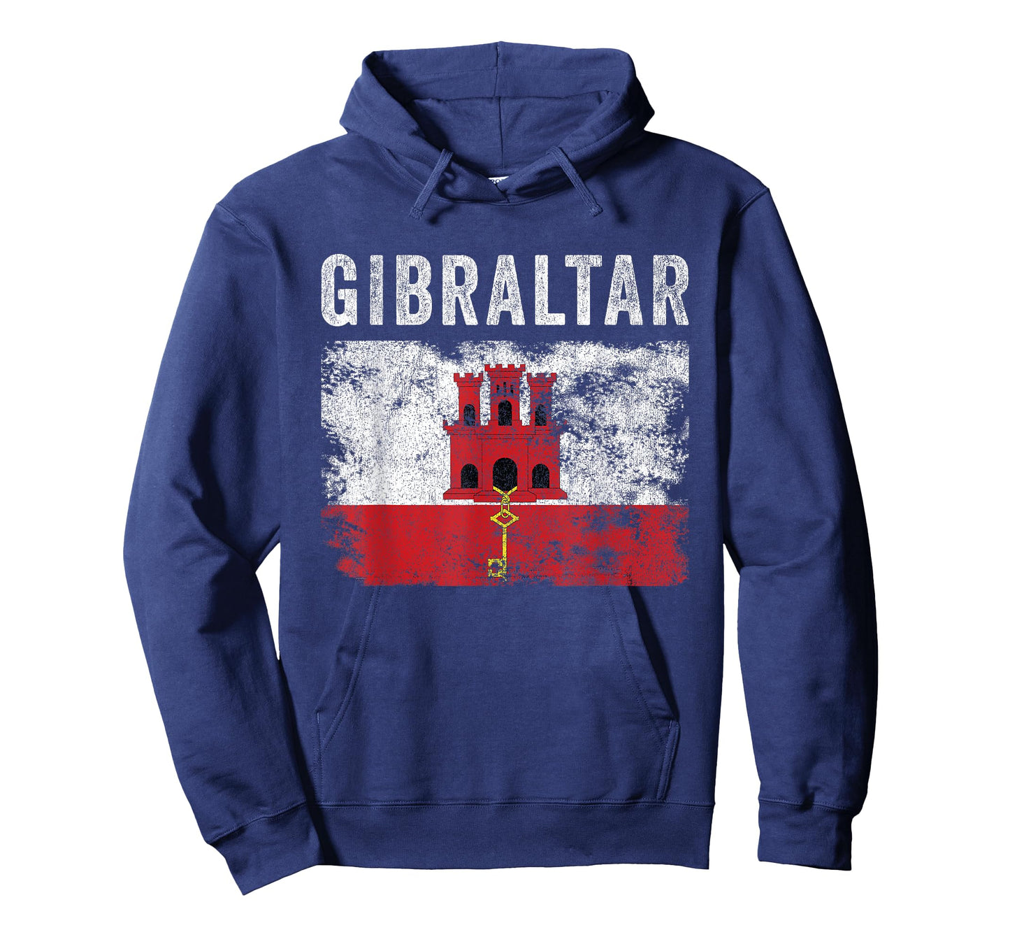 Gibraltar Flag Distressed - Men Women - Gibraltarian Flag T-Shirt