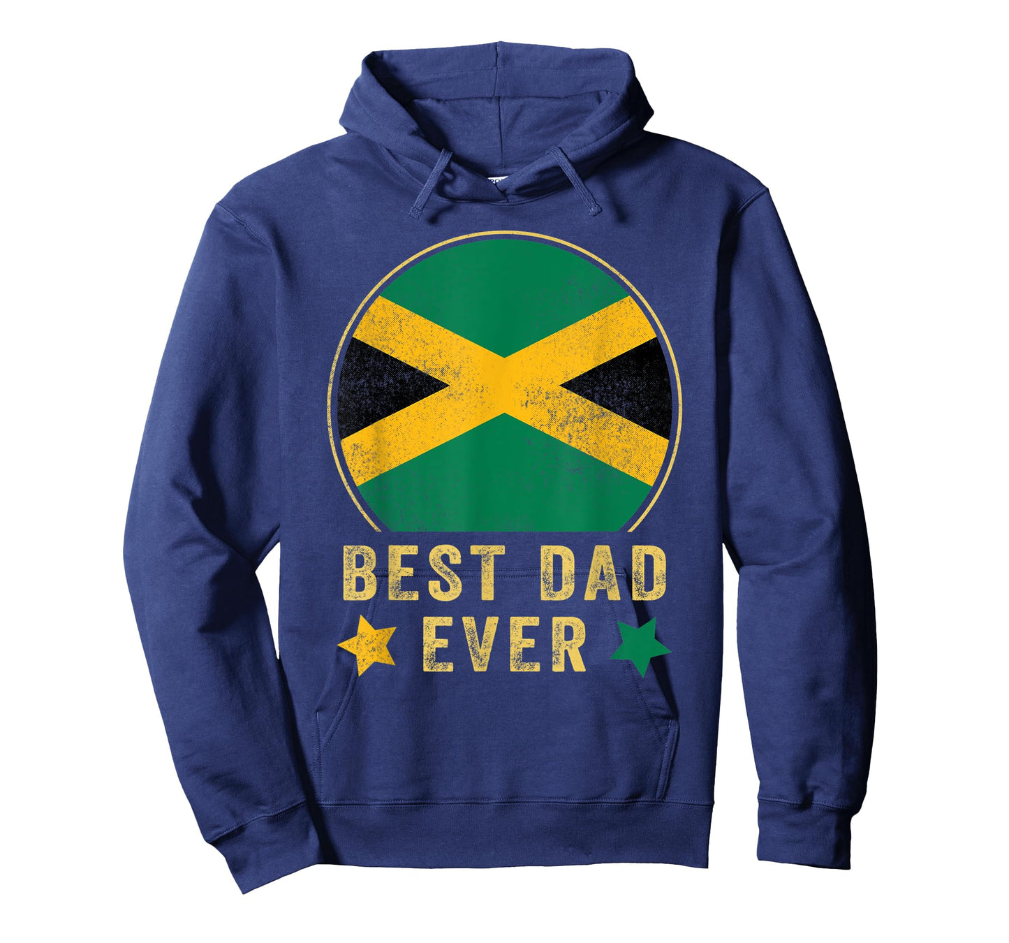 Mens Best Dad Ever Jamaican Father Country Jamaica Flag T-Shirt