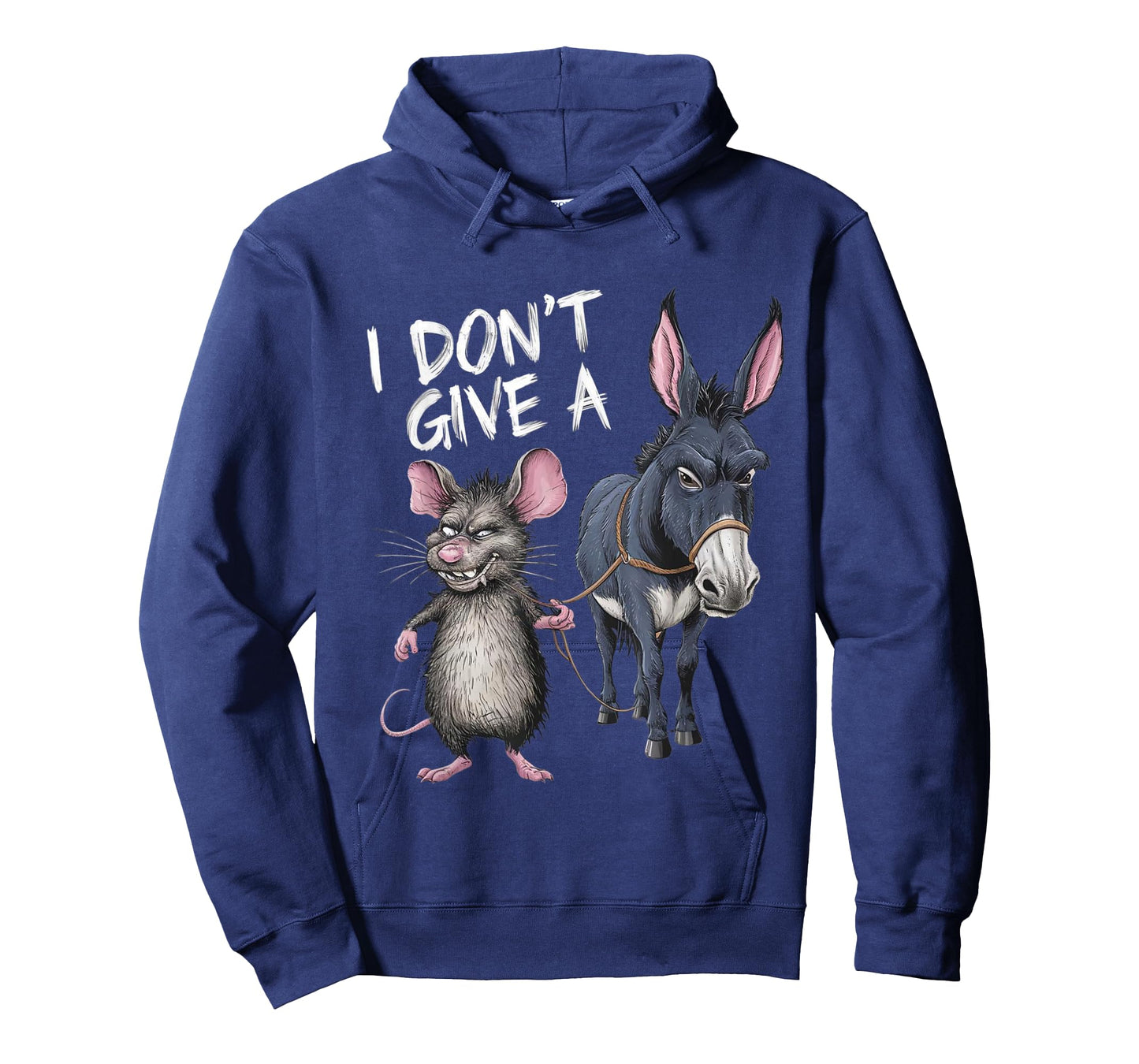 I Don't Give a Rats Ass Mouse & Donkey Funny T-Shirt