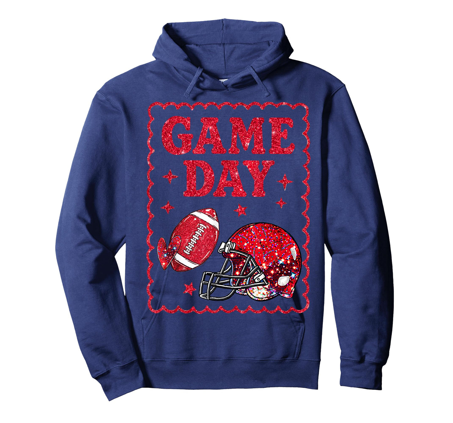 Game Day American Football Women Girl Kids Vibes T-Shirt