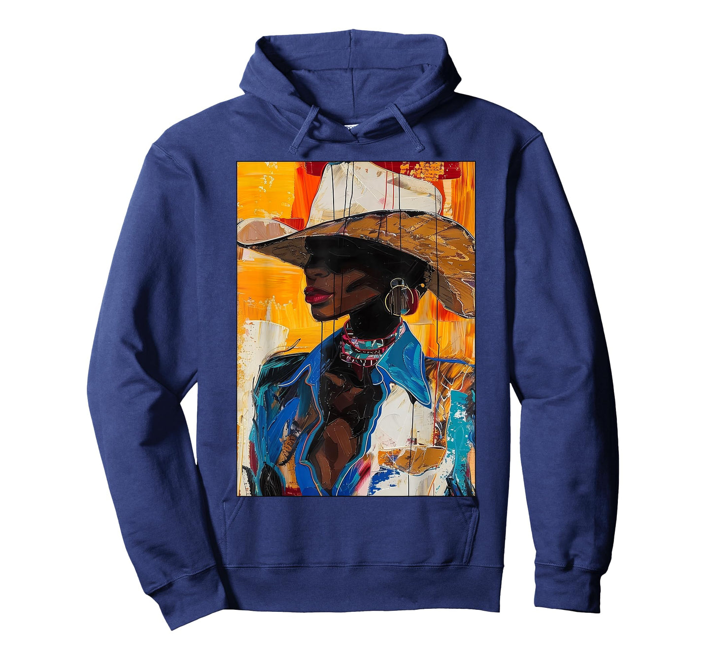 Black Cowgirl African American Melanin Western Rodeo Cowboy T-Shirt