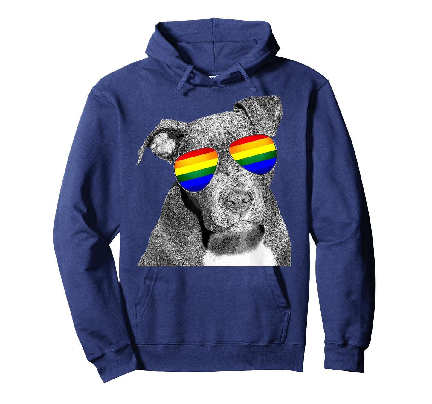 Pitbull Gay Pride Dog Clothing LGBT Funny Gift Rainbow Flag T-Shirt for Men Women