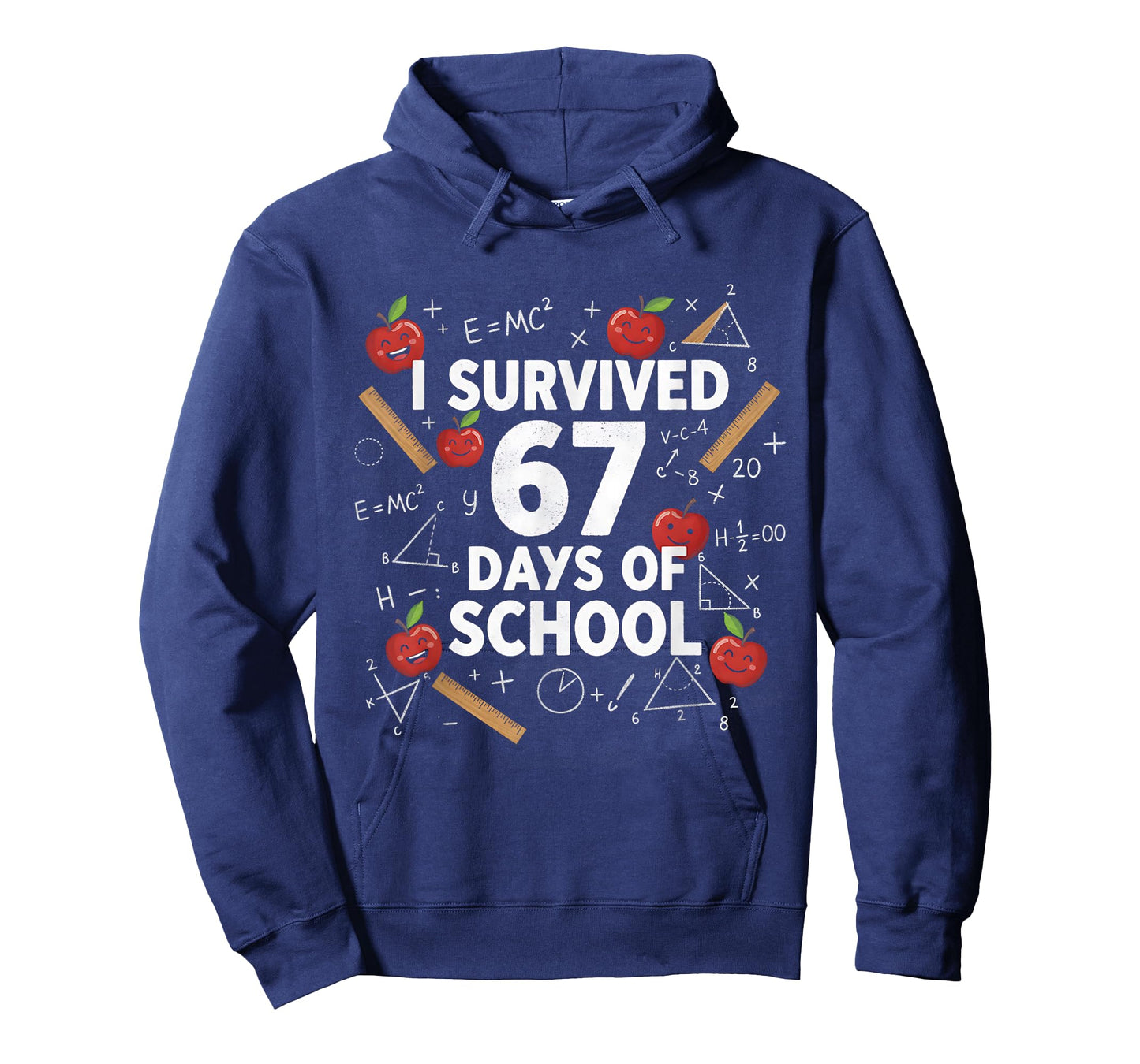 67th Day of School Teacher Kids 67 Math Numbers 100th Days T-Shirt