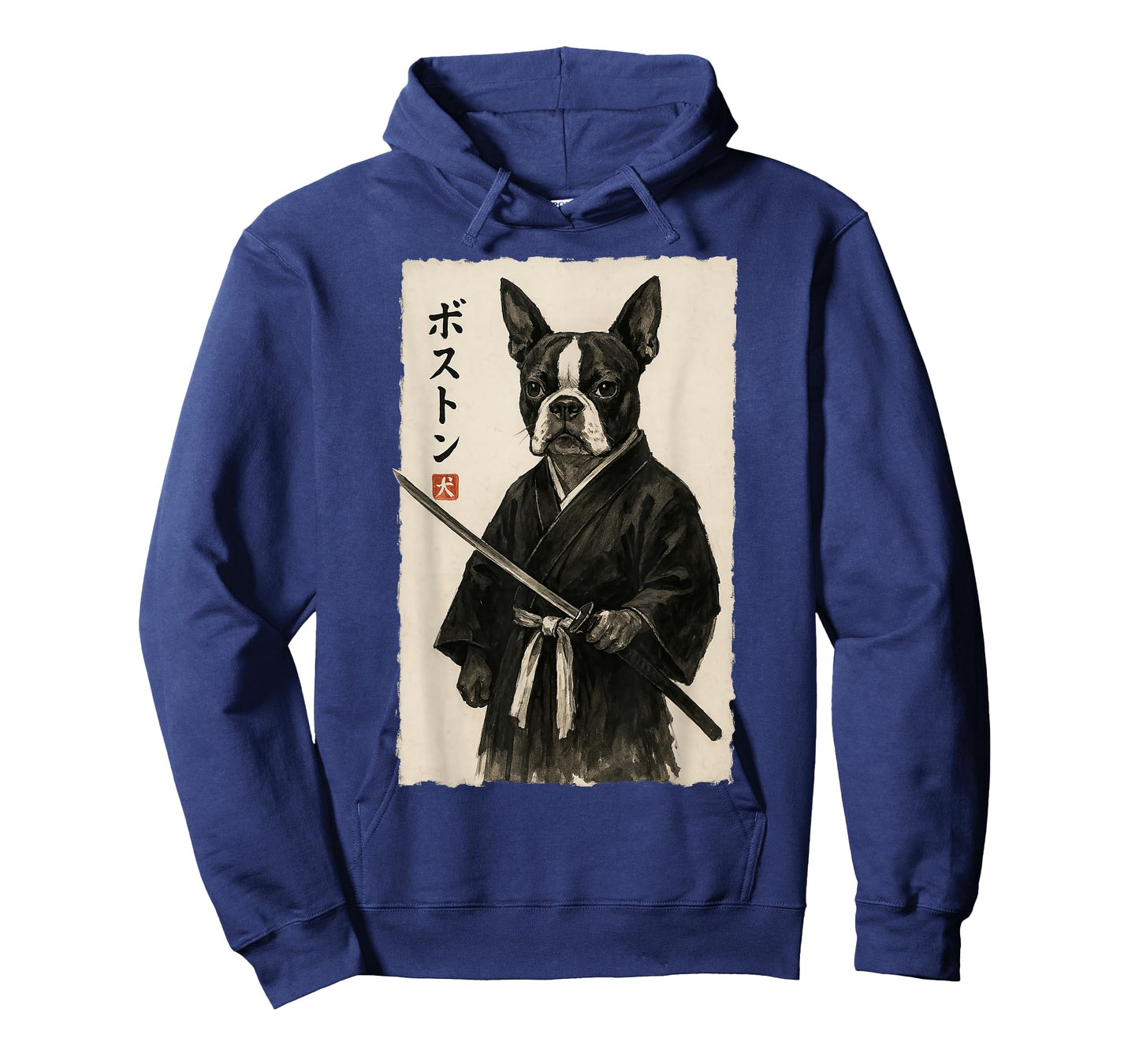 Boston Terrier Samurai Warrior Japanese Ukiyo-e Style Dog T-Shirt for Men Women
