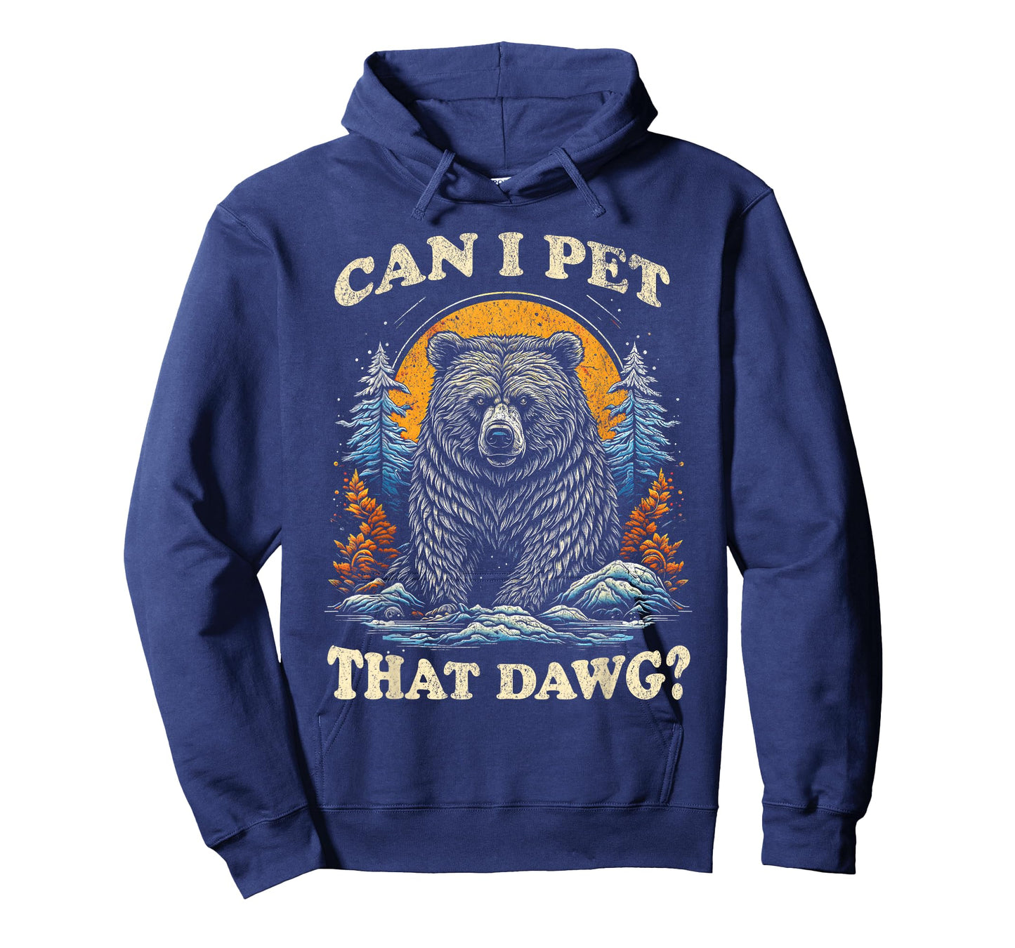 Can I Pet That Dog Funny Dawg Bear Meme Camping Hiking Men Women Kids T-Shirt