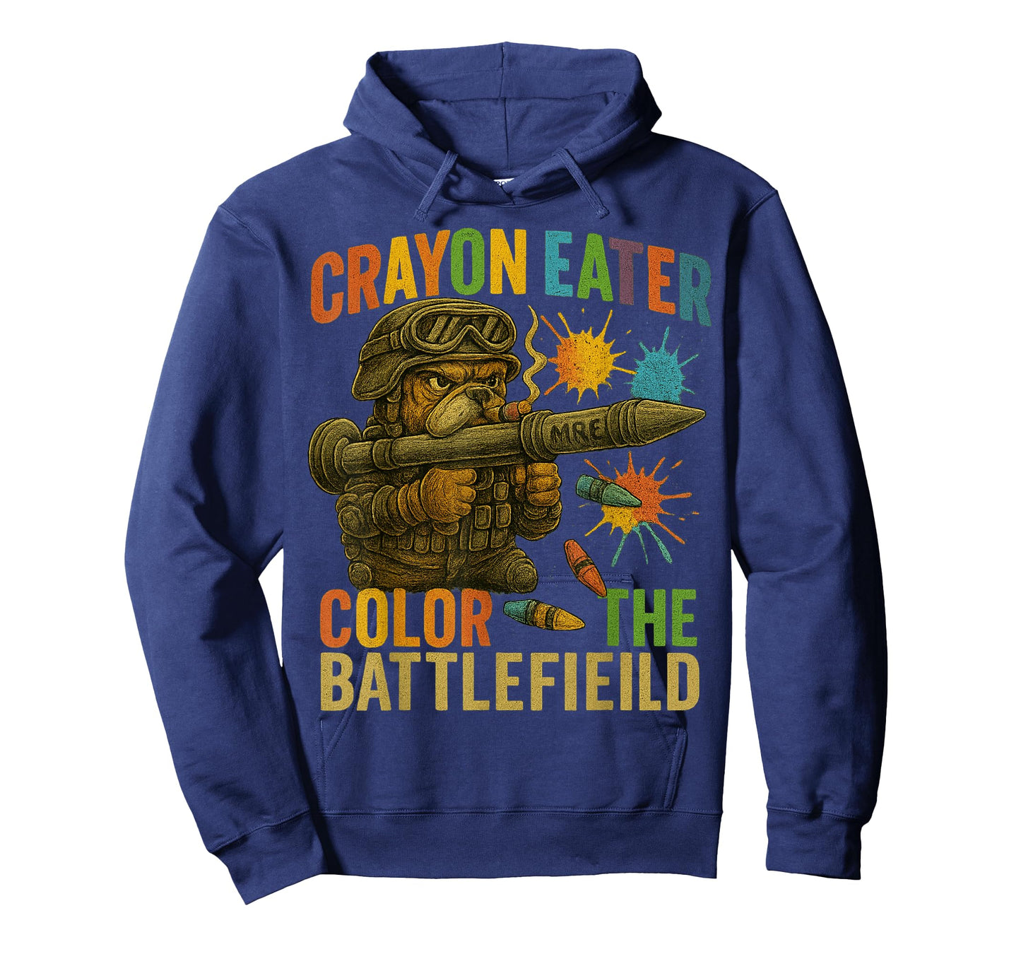 Crayon Eater Proud Military Corps Grunt Soldier Bulldog MRE T-Shirt