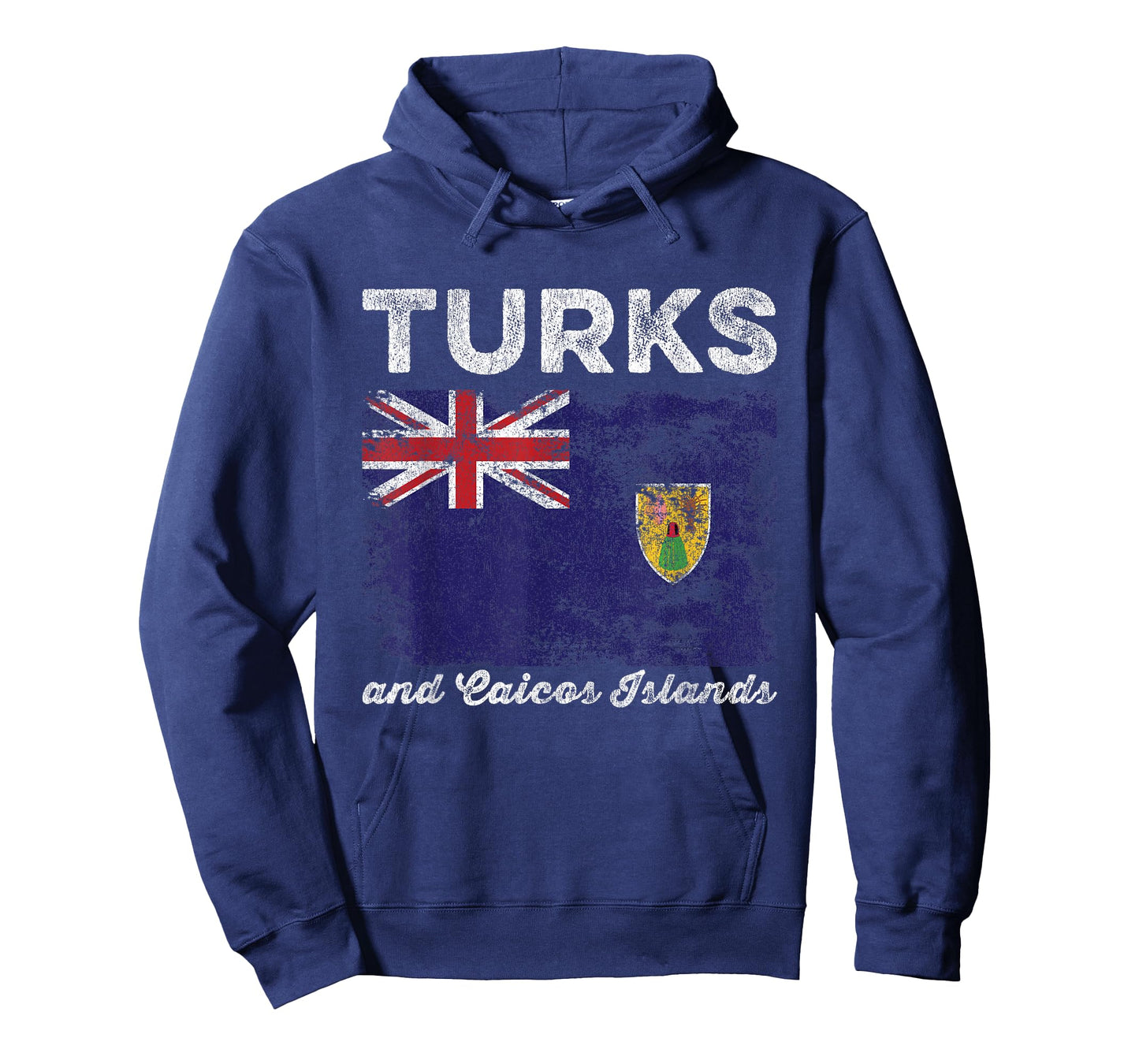 Turks and Caicos Islands Flag Distressed T-Shirt