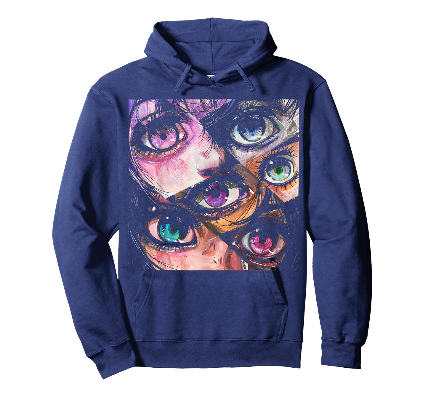 Anime Eyes Art Otaku Pastel Waifu Pink Grunge Alt Aesthetic T-Shirt