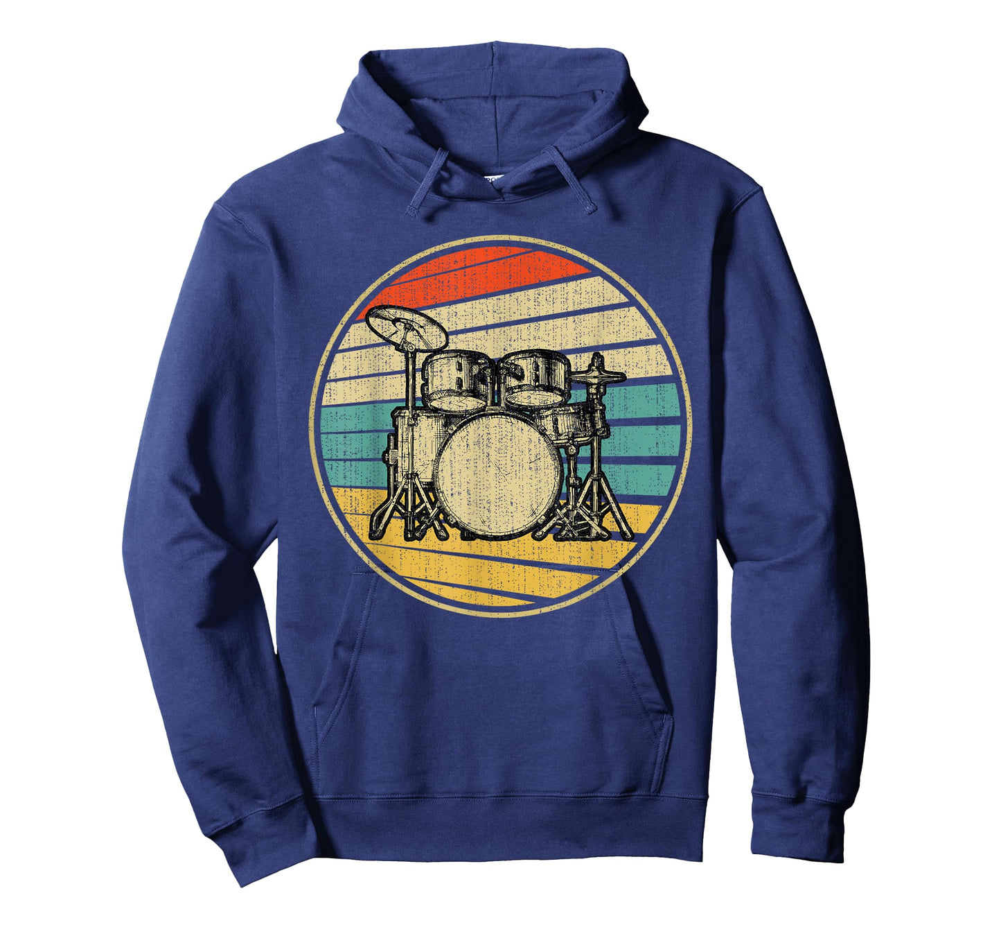 Drums Drummer Band Drumset Retro Vintage Drum Set 70s 80s T-Shirt