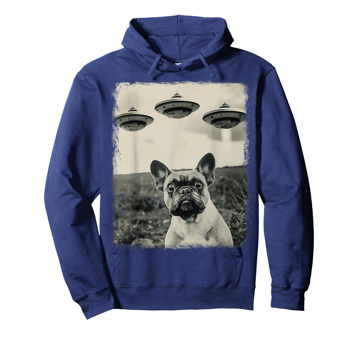 French Bulldog Dog UFO Alien Extraterrestrial Selfie T-Shirt
