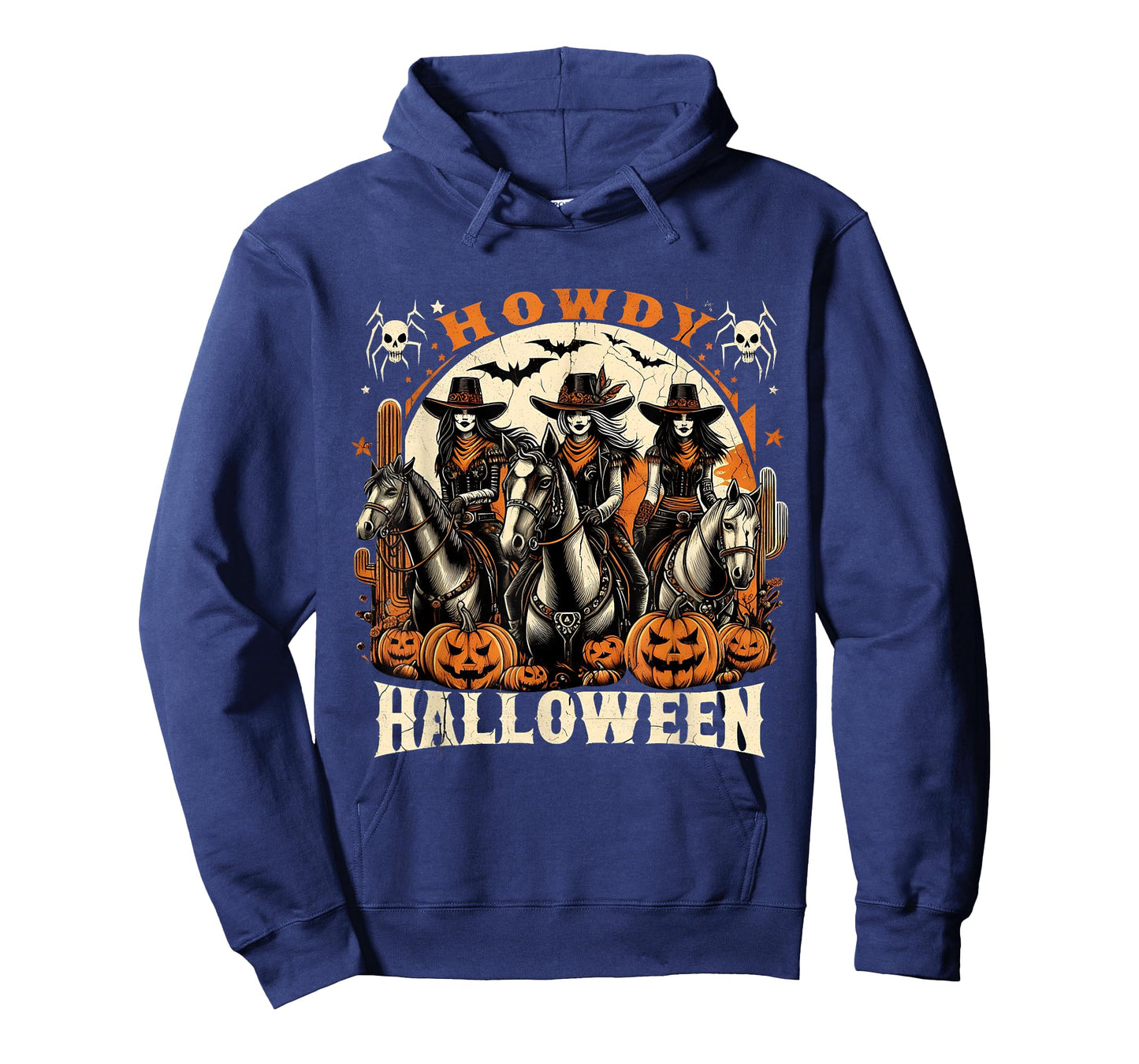 Howdy Halloween Western Cowgirls Spooky Pumpkins T-Shirt