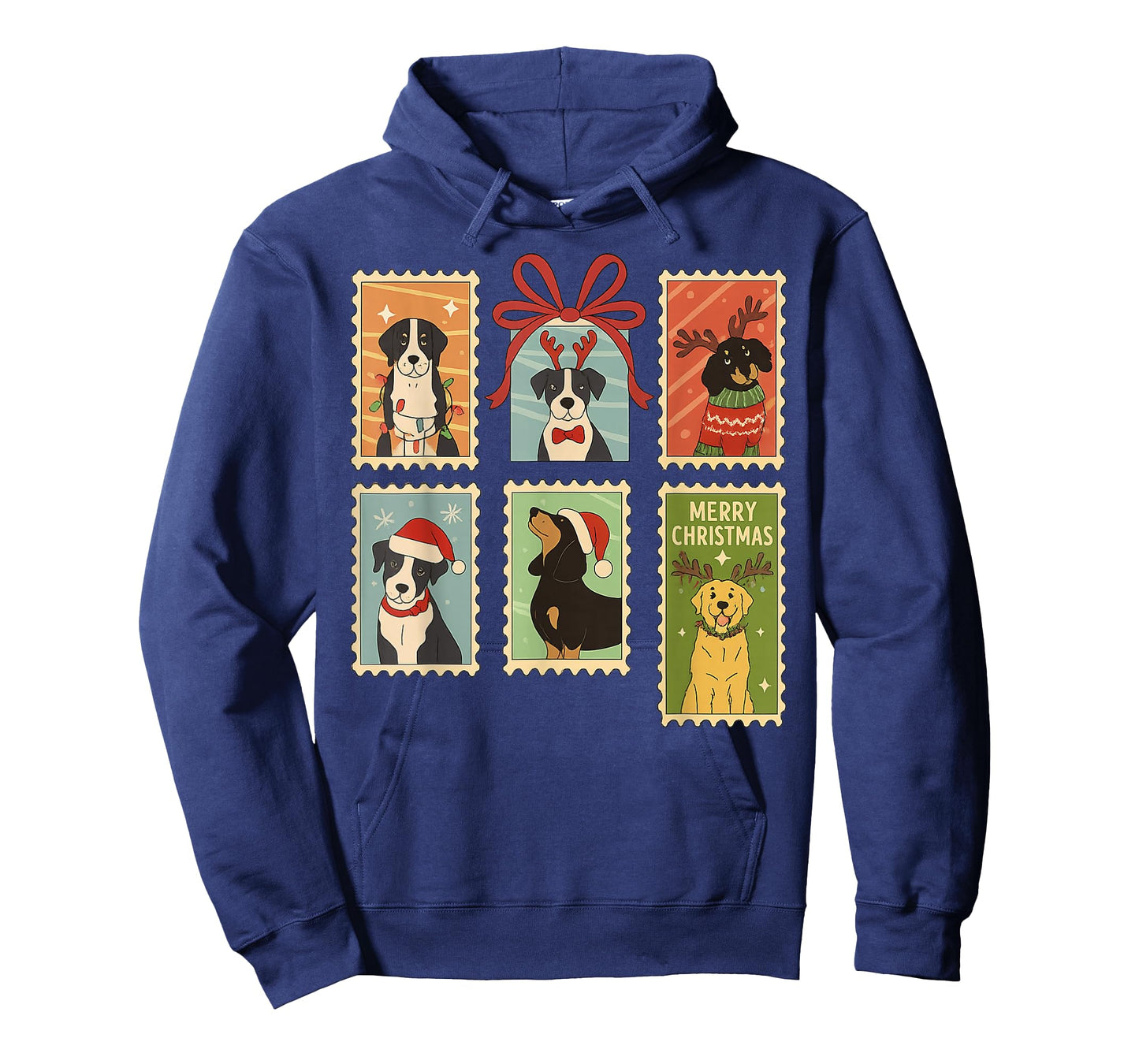 Vintage Christmas 2025 Snow Christmas Tree Funny Dogs Lover T-Shirt