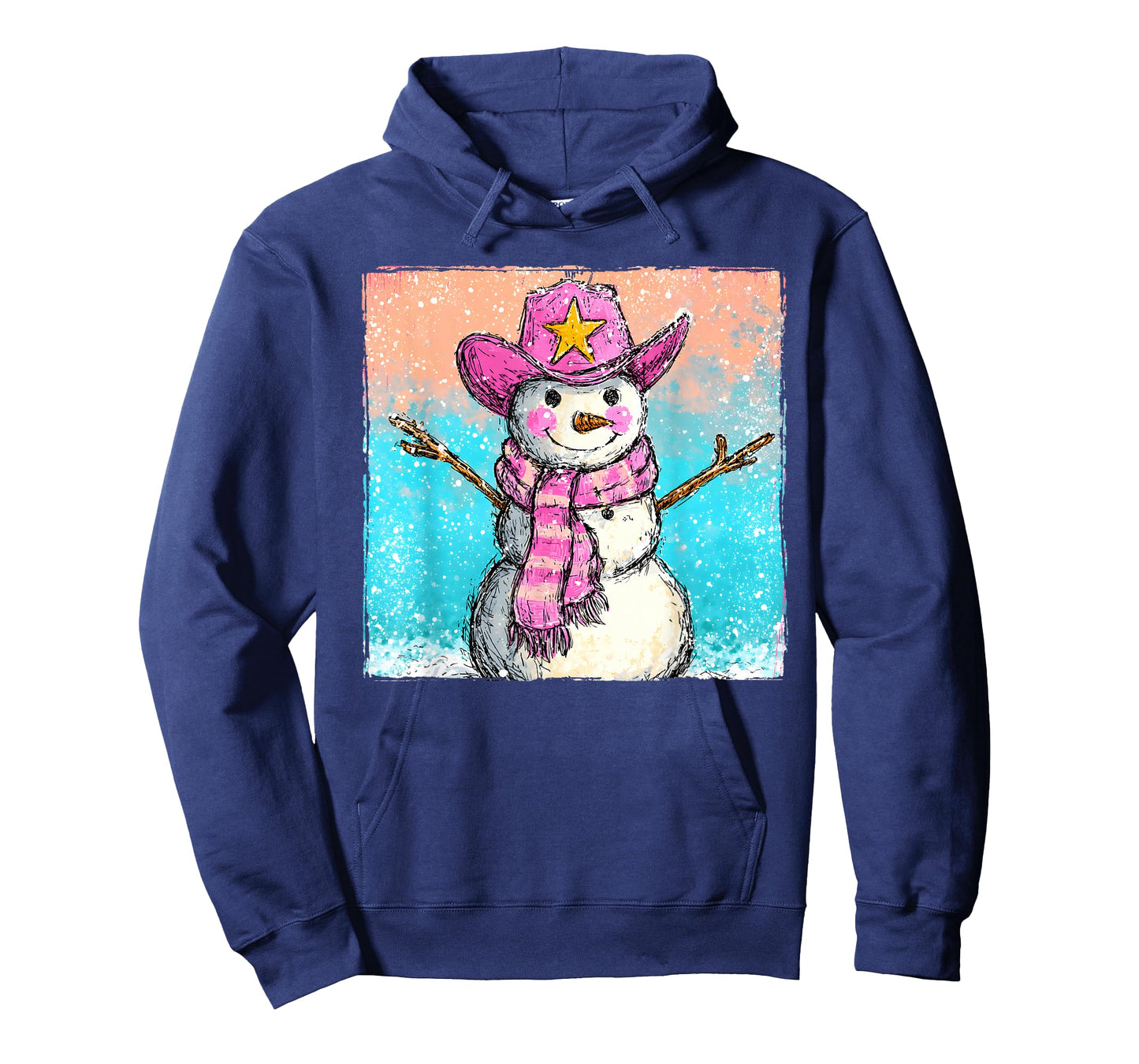 Howdy Snowman Cowboy Western Christmas Men Women Kids T-Shirt