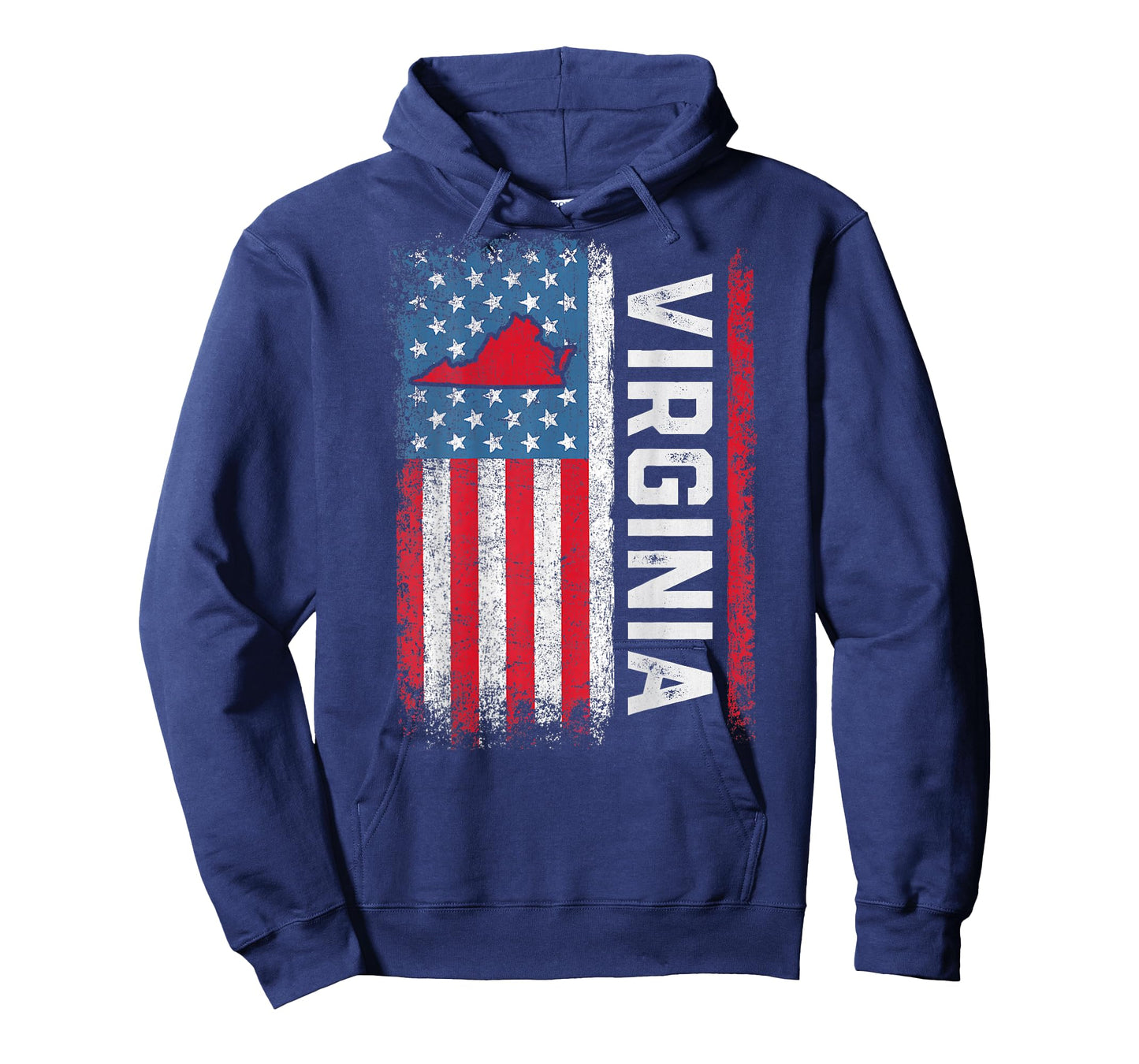 Vintage Virginia State USA Flag Shirt Virginia (On Back) T-Shirt