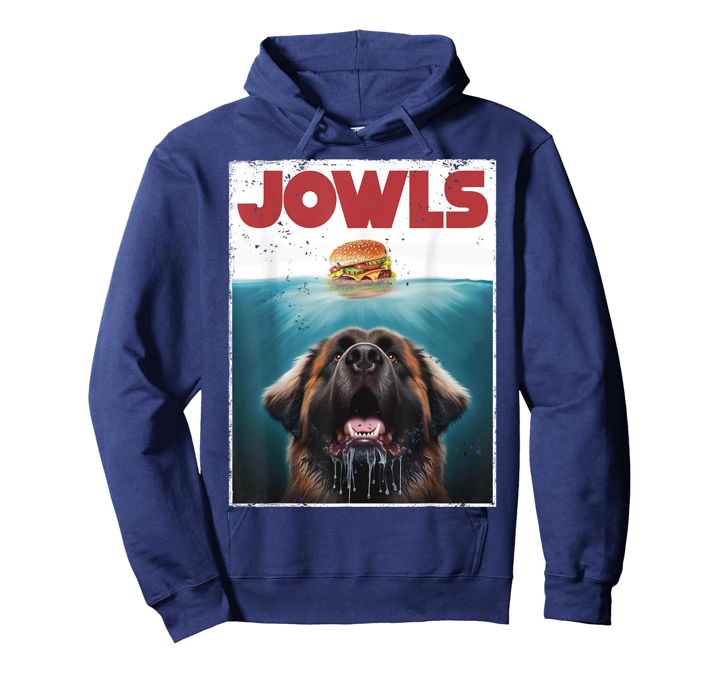Funny Leonberger Jowls Burger, Gentle Giant Dog Mom, Dog Dad T-Shirt for Men Women Girls Kids
