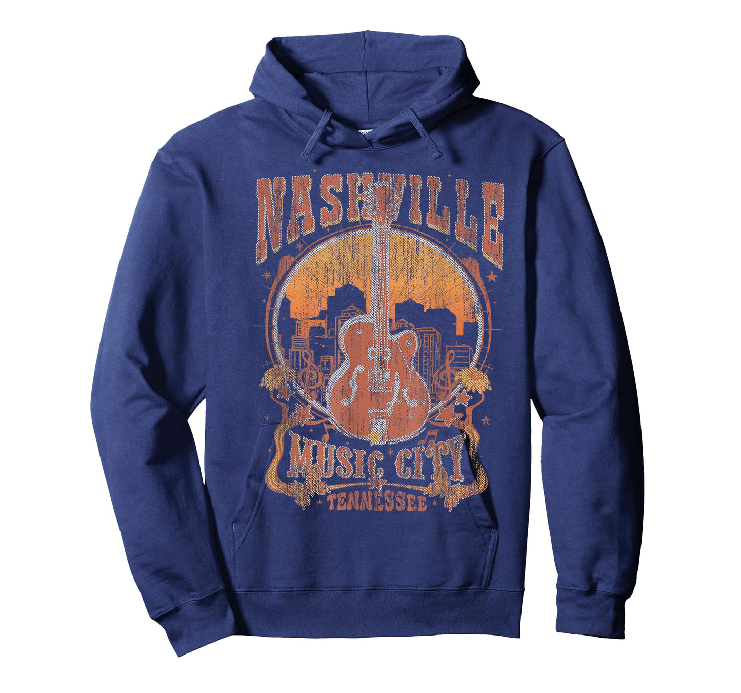 Nashville Tennessee Guitar Country Music City Guitarist T-Shirt