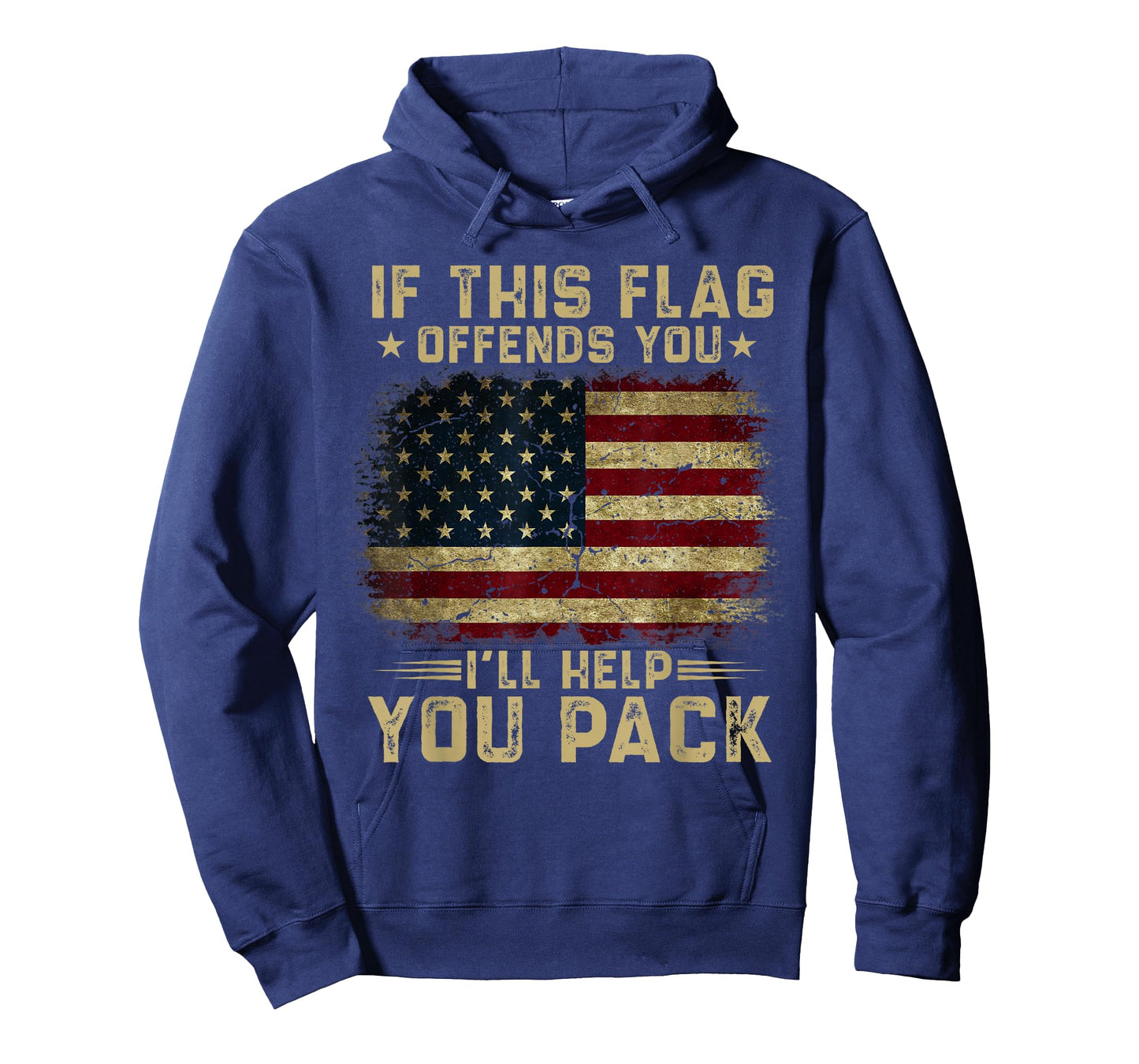 If This Flag Offends You I'll Help You Pack American Flag T-Shirt