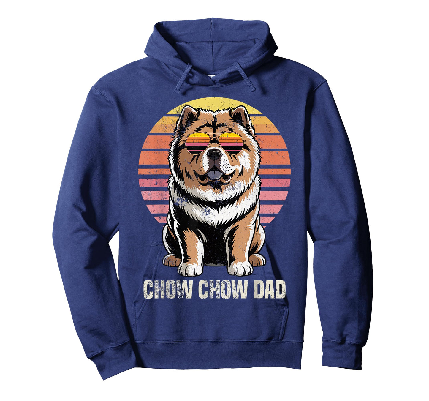 Cool Retro Chow Chow Dad Funny Vintage Dog Owner T-Shirt