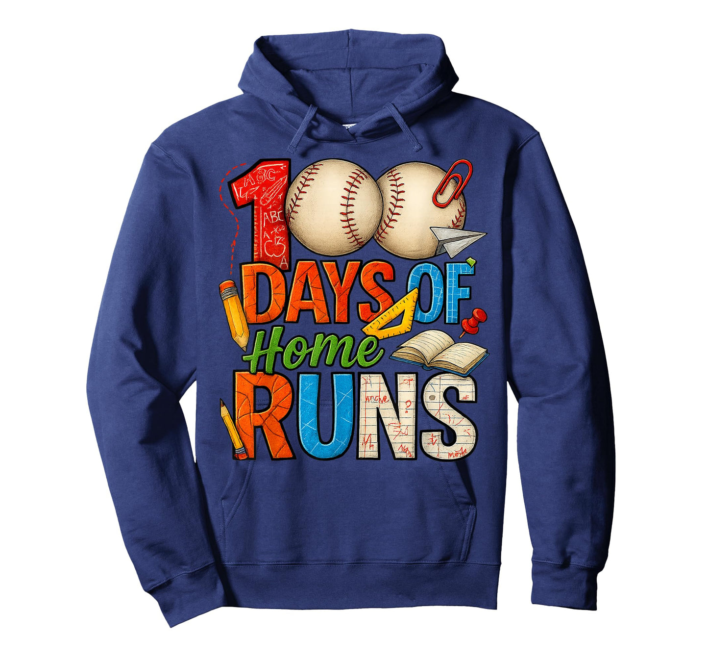 100 Days of Home Runs Baseball Shirt School Celebration T-Shirt