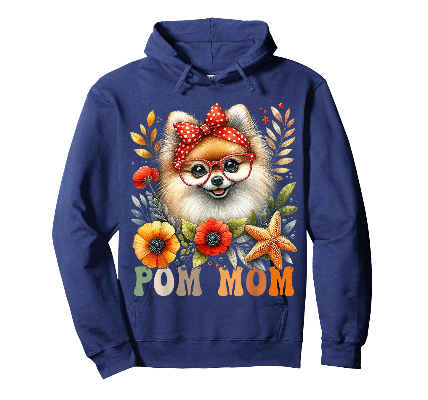 Pomeranian Mom Dog Lover Mother's Day Retro Floral Women T-Shirt