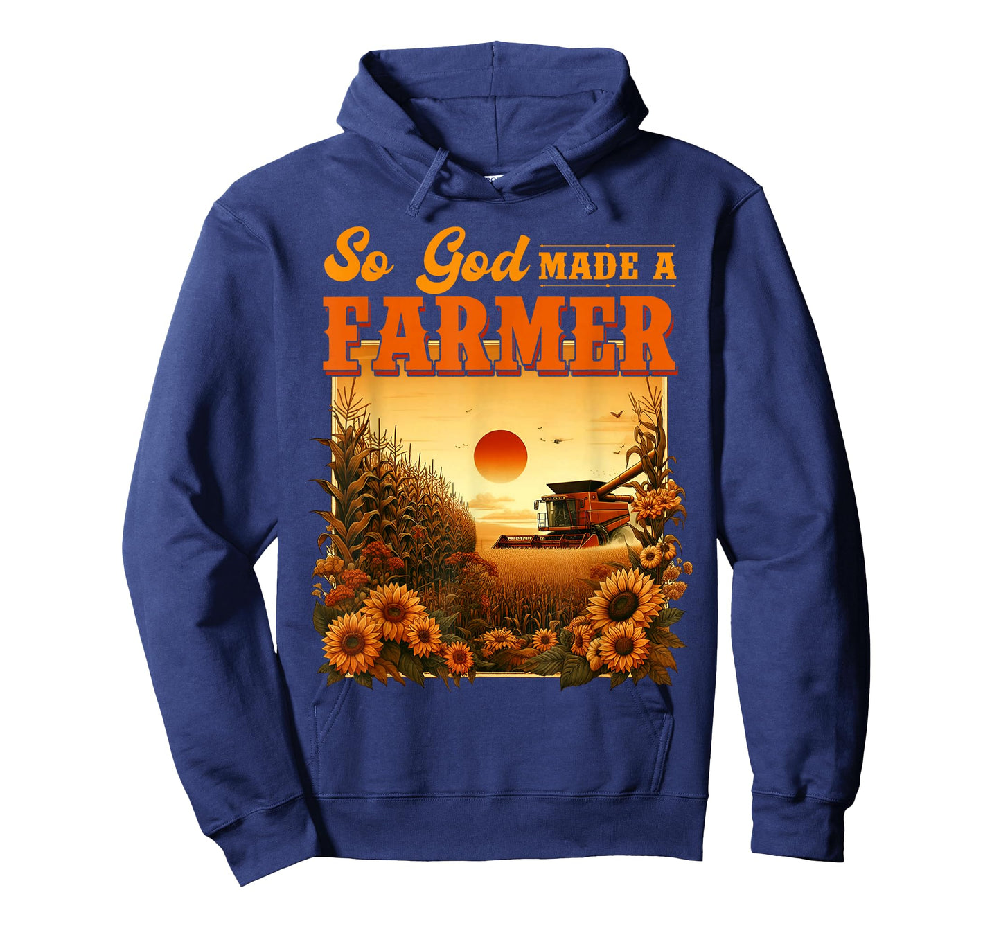 So God Made A Farmer, Farm Life, Christian Vintage Sunflower T-Shirt
