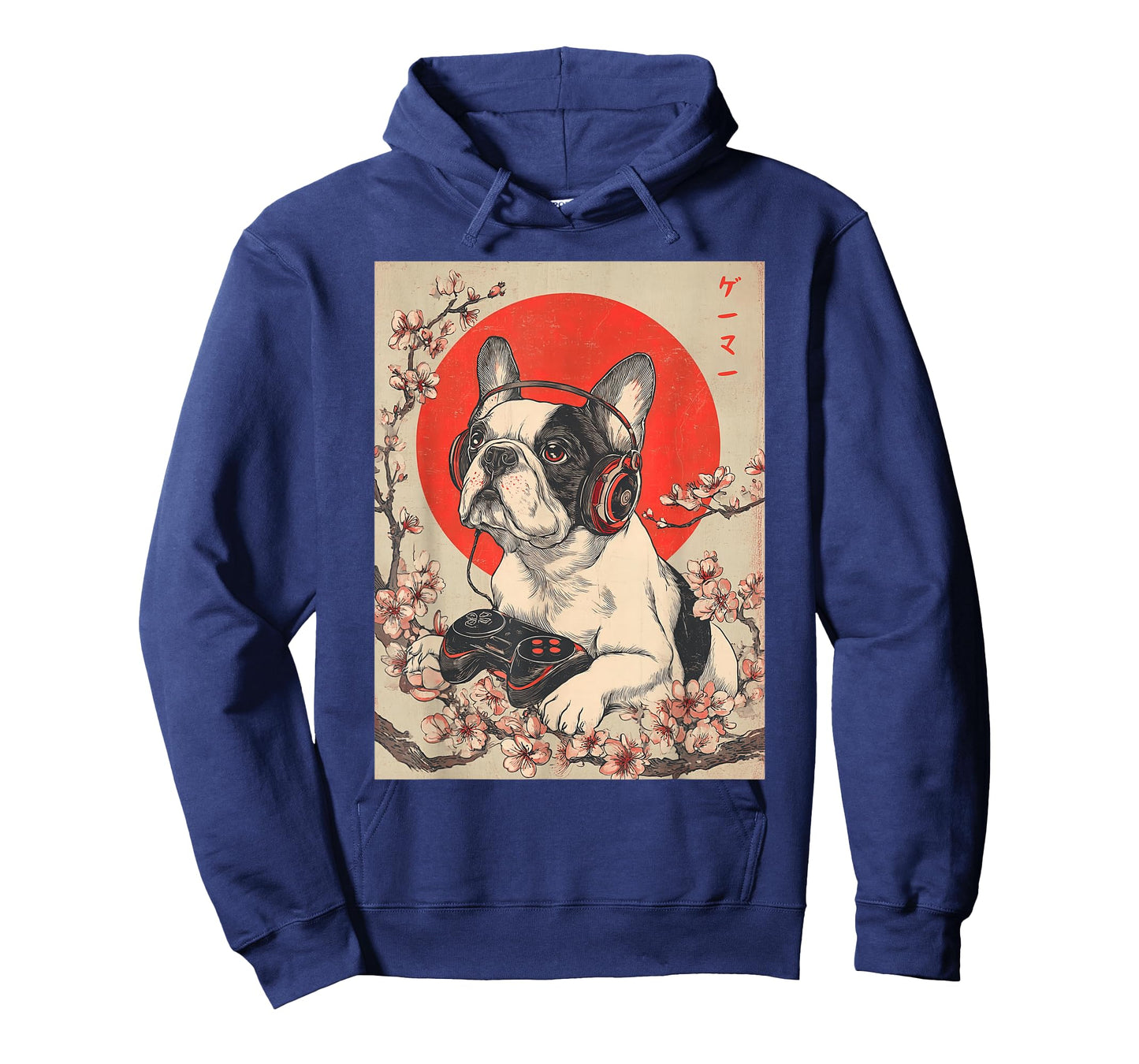 Gamer French Bulldog Video Game Japanese Ukiyo-e Art Gaming T-Shirt