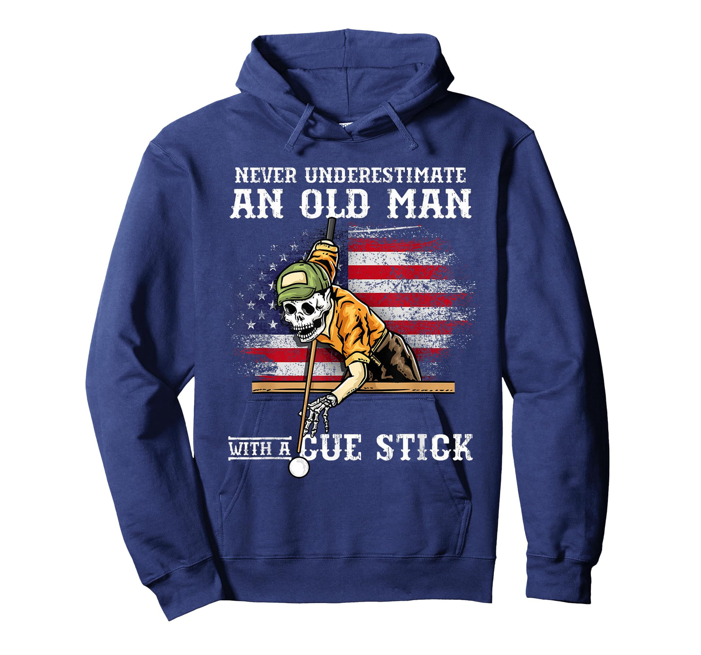 Never Underestimate An Old Man With A Cue Stick I Billiards T-Shirt