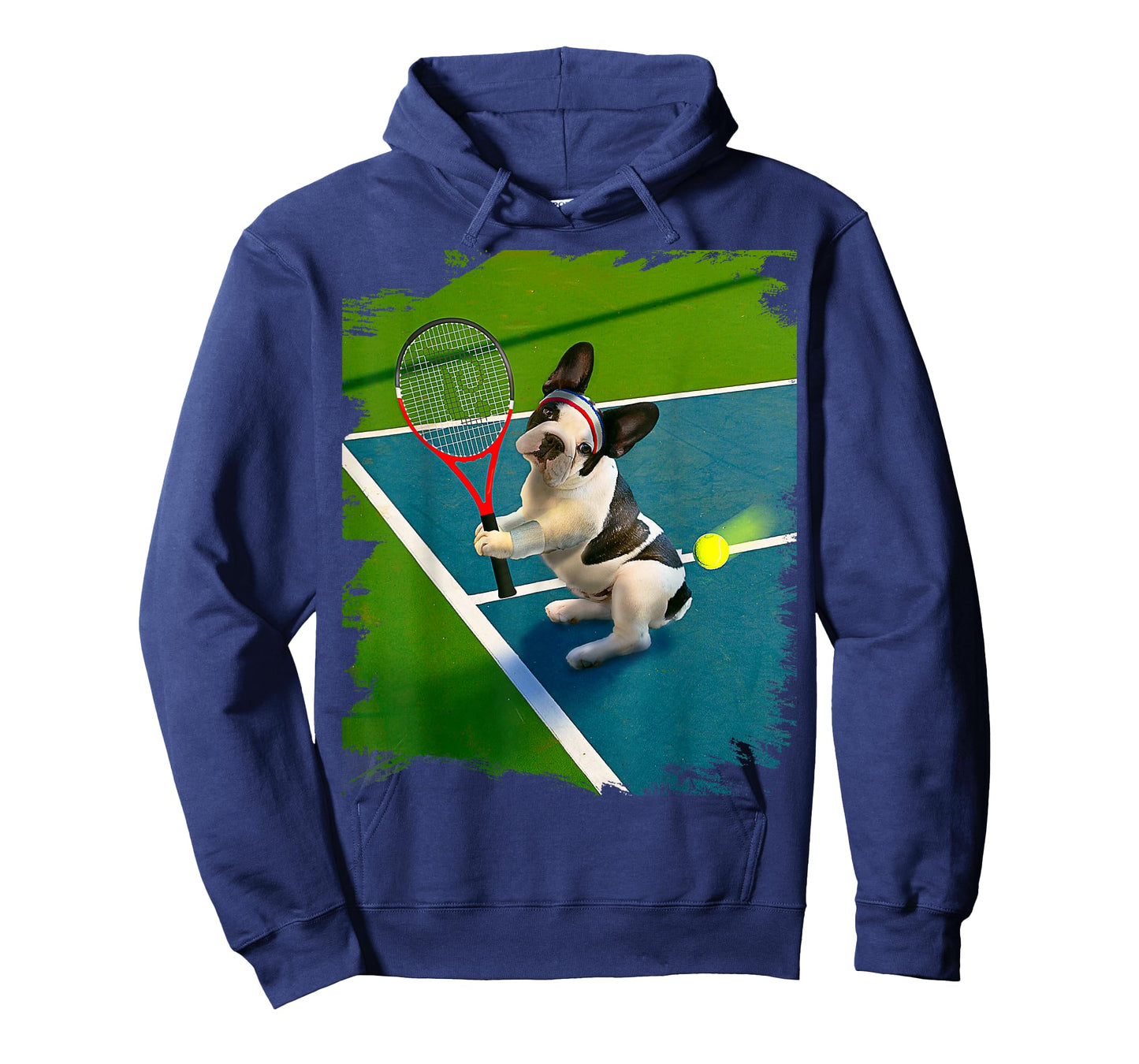 French Bulldog Dog Playing Tennis T-Shirt