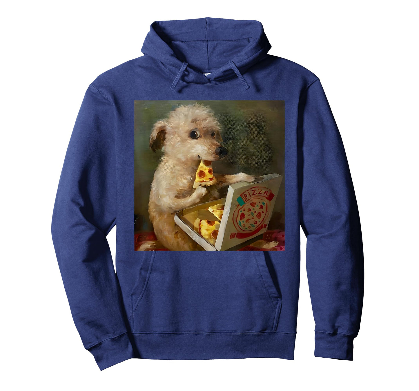 Cute Dog Eating Pizza Funny Pet Lover T-Shirt