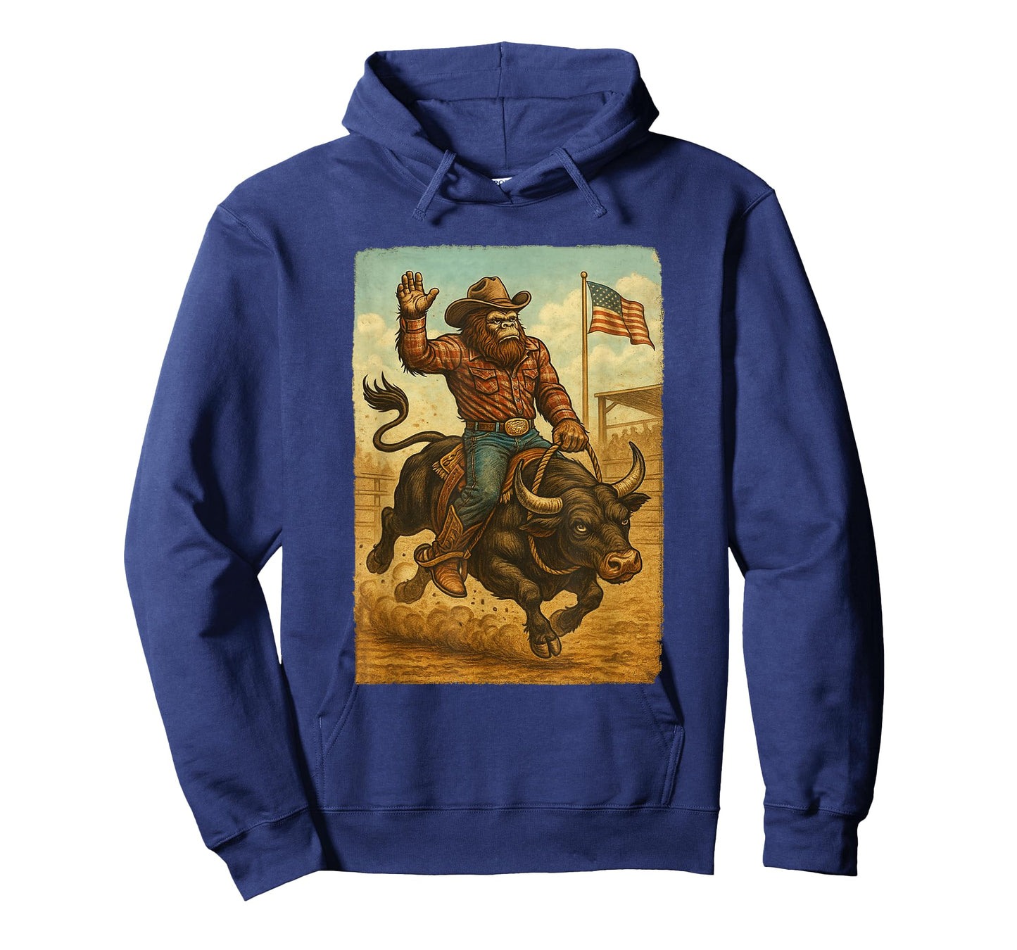 Rodeo Design Boys Western Cowboy Men Distressed T-Shirt