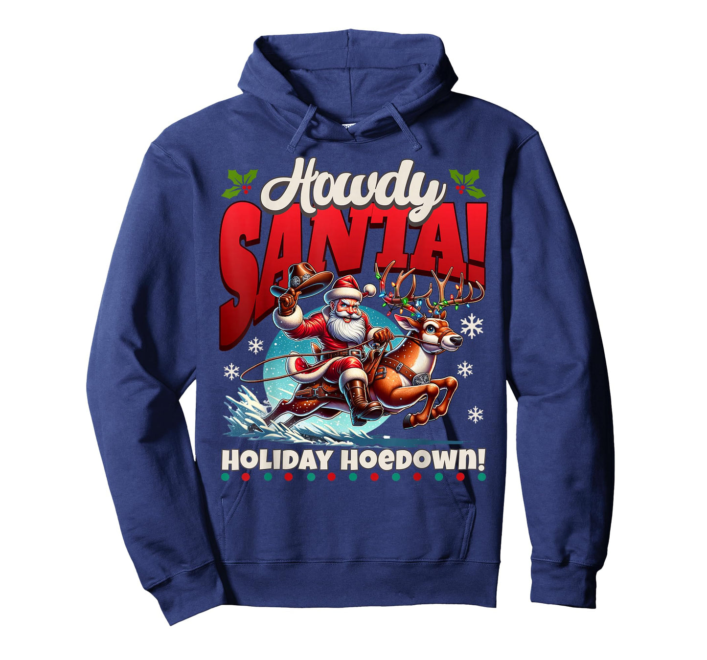 Howdy Santa Funny Christmas Holiday Hoedown T-Shirt