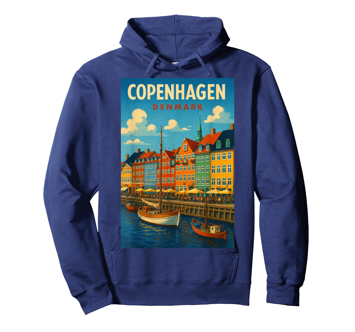 Copenhagen Denmark Vintage Travel Art Print for Home T-Shirt