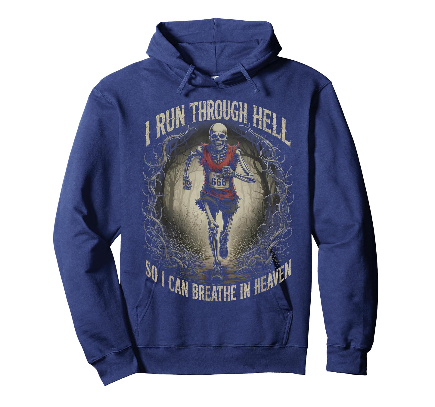 Cross Country Running Motivation Skeleton Halloween T-Shirt