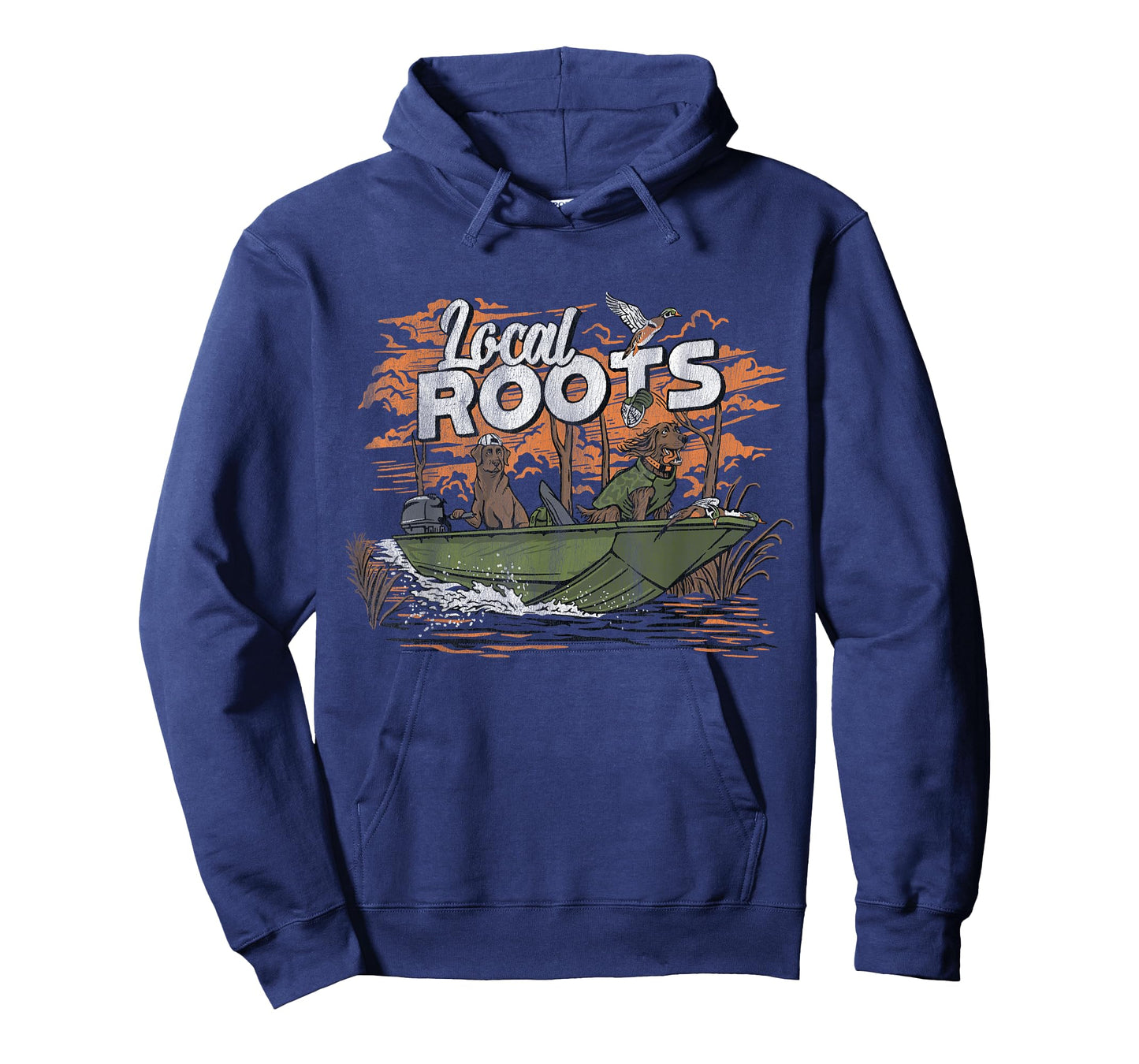 Local Roots Duck Hunting Waterfowl Outdoor Local Boy Vintage T-Shirt