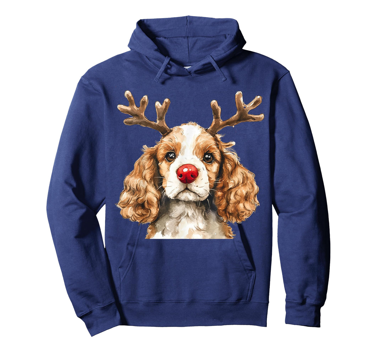 Cocker Spaniel Reindeer Christmas Lights Dog Lover Xmas T-Shirt