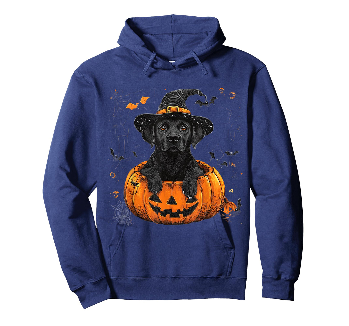 Black Lab Labrador Pumpkin Halloween Thanksgiving Men Women T-Shirt