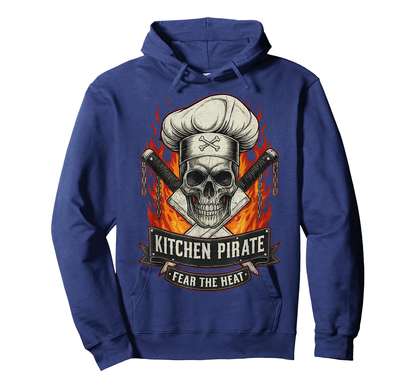 Cool Cooking Chef Kitchen Pirate Hat Knife Skull Funny Cook T-Shirt