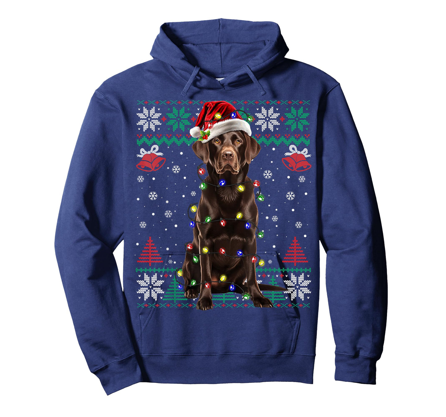 Chocolate Labrador Christmas Santa Ugly Sweater Lab Dog Love T-Shirt