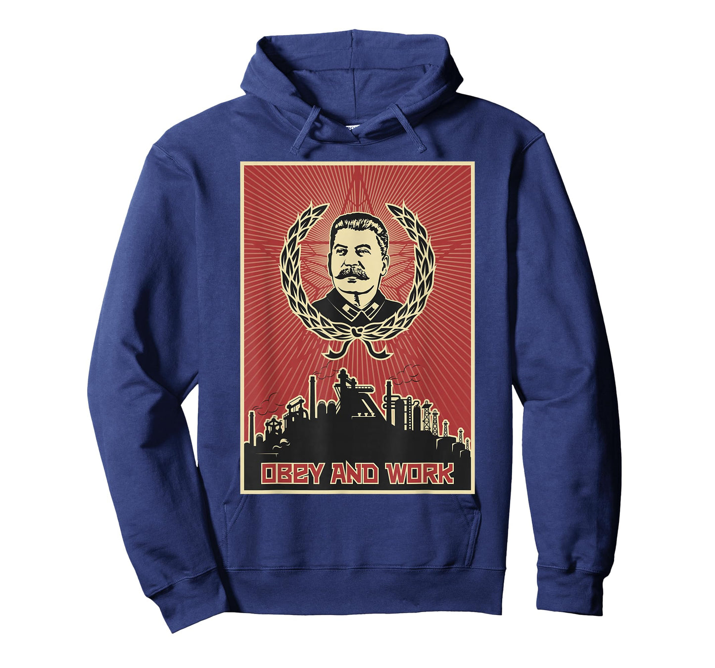Obey and Work Stalin SOVI8 Vintage Propaganda. T-Shirt