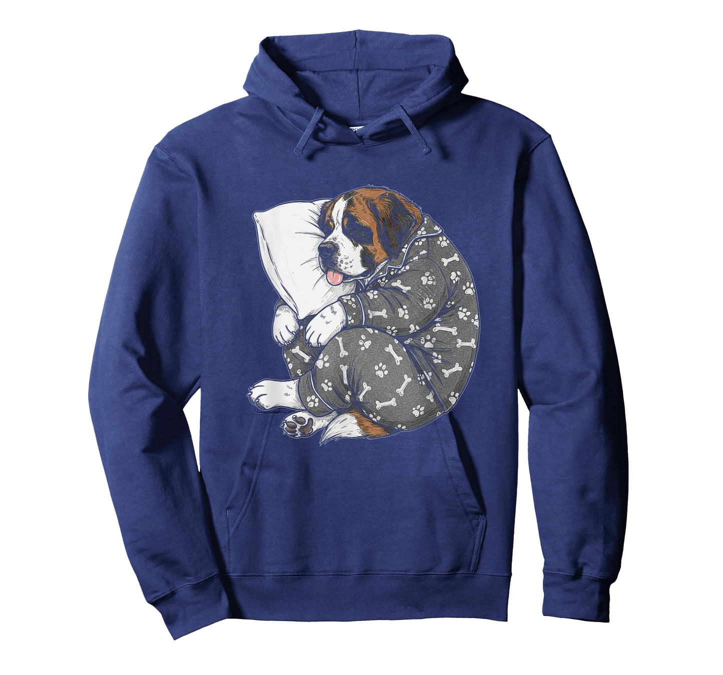 Funny Sleepy Saint Bernard Pajama Men Women Kids T-Shirt