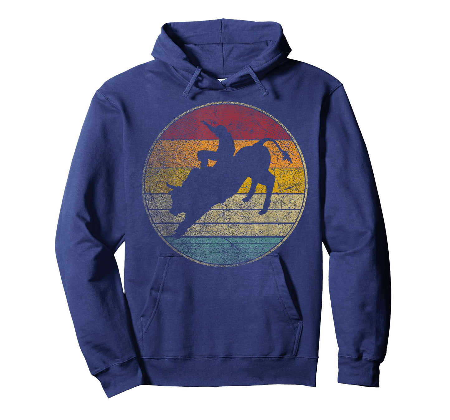 Rodeo Retro Style Bull Riding Cowboy Horse Men Women Kids T-Shirt