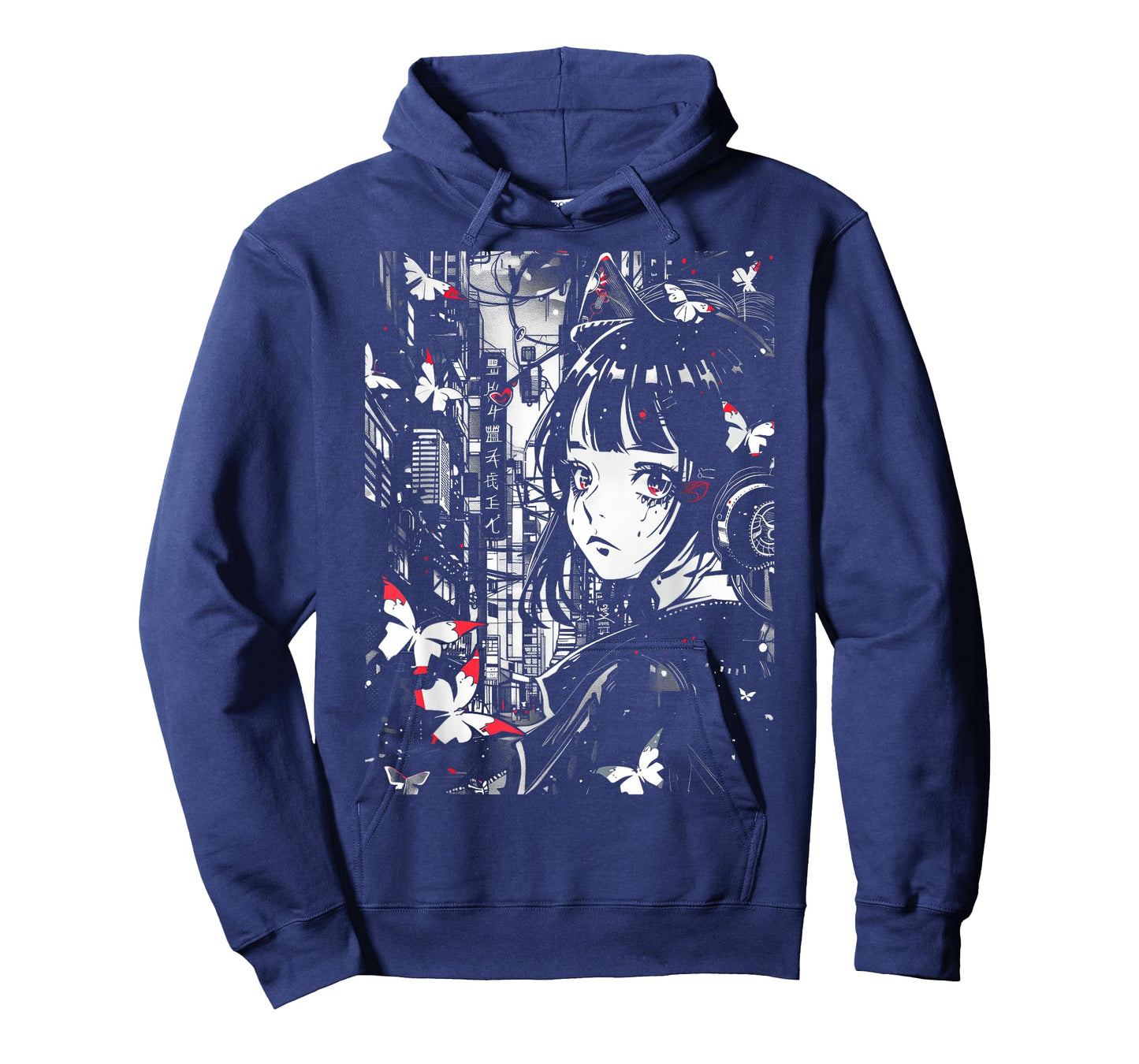 Anime Japanese Goth Cyberpunk City Manga Art Aesthetic T-Shirt