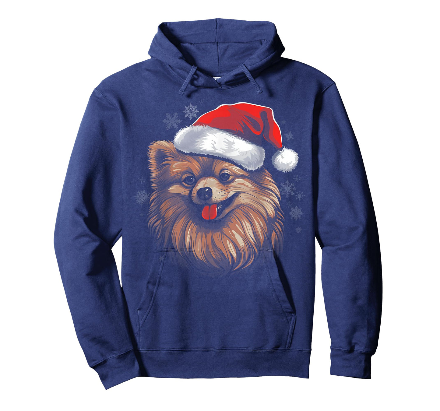 Pomeranian Dog - Christmas Funny Santa Holiday Men Women T-Shirt