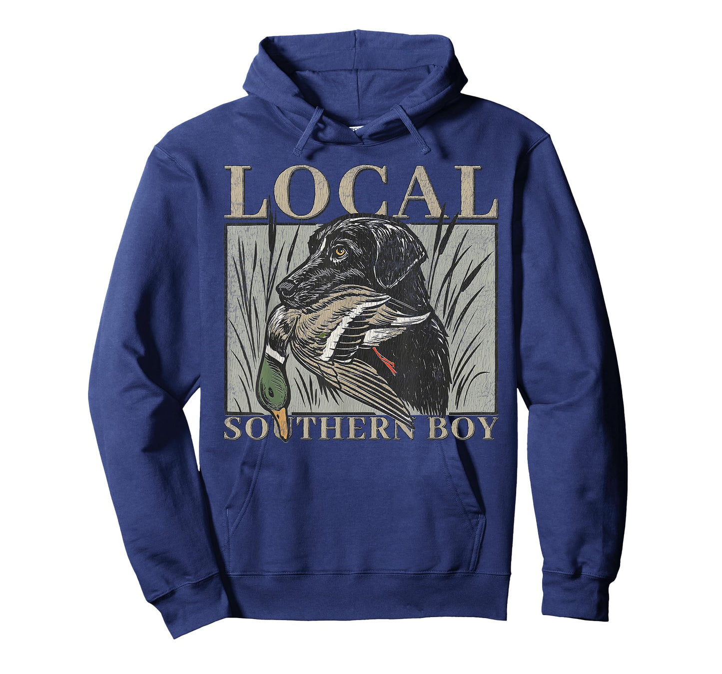 Local Southern Boy Duck Hunting Black Lab Outdoor Vintage T-Shirt
