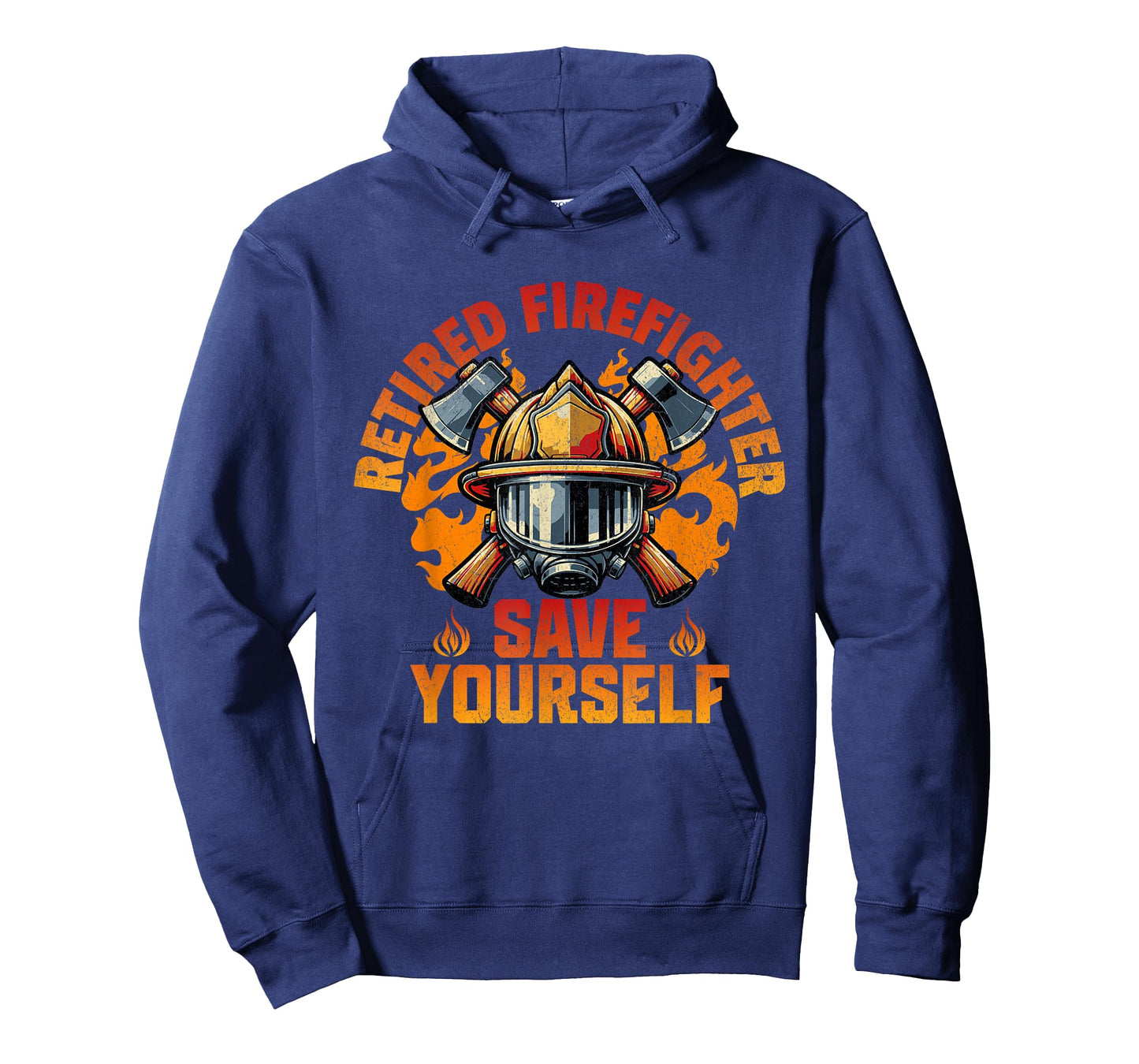 Funny Retired Firefighter Save Yourself Fireman Retirement T-Shirt